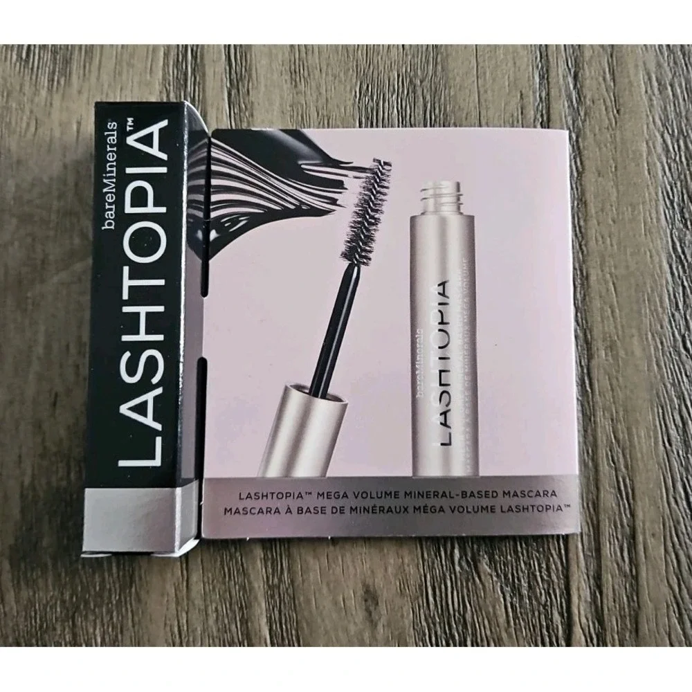 2 BareMinerals Lashtopia Mega Volume Mineral-Based Mascara 0.1 oz.Ultimate Black